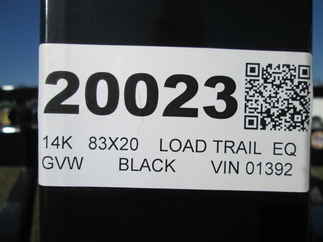 2026 Load Trail 83x20  Equipment CH8320072