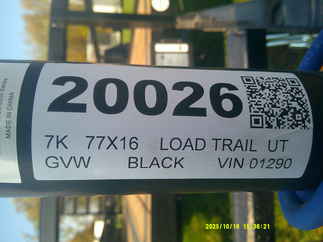 2026 Load Trail 77x16  Utility UE7716032
