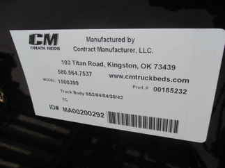 NEW CM 7 x 84 SS Flatbed Truck Bed