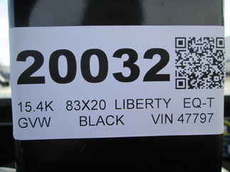 2026 Liberty 83x20  Equipment Tilt LT14K83X20SPB8WF