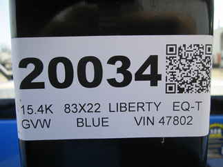 2026 Liberty 83x22  Equipment Tilt LT14K83X22SPB8WF