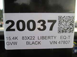 2026 Liberty 83x22  Equipment Tilt LT14K83X22SPB8WF