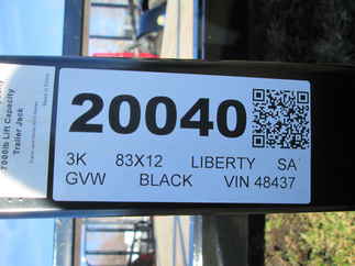 2026 Liberty 83x12  Single Axle Utility LU3K83X12