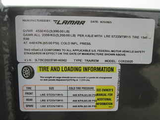 2026 Lamar 102x20  Car Hauler CC022025