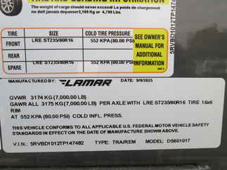 2026 Lamar 60x10  Dump DS601017