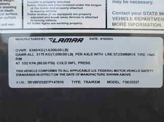 2026 Lamar 102x25  Gooseneck FS022527