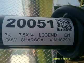 2026 Legend 7.5x14  Enclosed Cargo 7.5X16TVTA35