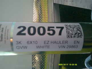 2026 EZ Hauler 6x10  Enclosed Cargo EZEC6X10-XLTP2