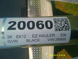 2026 EZ Hauler 6x12  Enclosed Cargo EZEC6X12SA-XLTP2