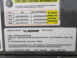 2026 Lamar 77x10  Dump DM771025