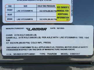 2026 Lamar 60x10  Dump DS601017