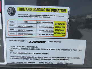 2026 Lamar 83x14  Dump DT831427