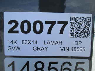 2026 Lamar 83x14  Dump DT831427