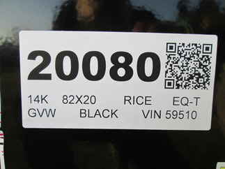 2026 Rice 82x20  Equipment Tilt PTH20S