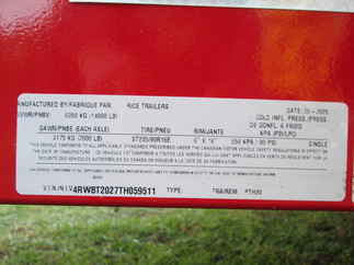 2026 Rice 82x20  Equipment Tilt PTH20