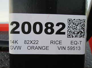 2026 Rice 82x22  Equipment Tilt PTH22