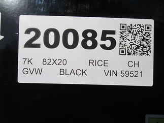 2026 Rice 82x20  Car Hauler FMCR8220