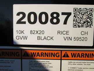 2026 Rice 82x20  Car Hauler FMCMR8220