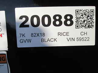 2026 Rice 82x18  Car Hauler FMCR8218