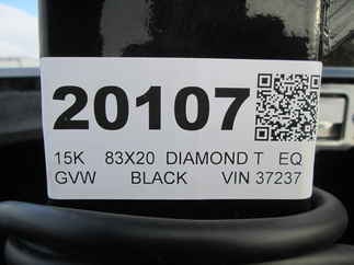 2026 Diamond T 83x20  Equipment 8320HDSKP1408