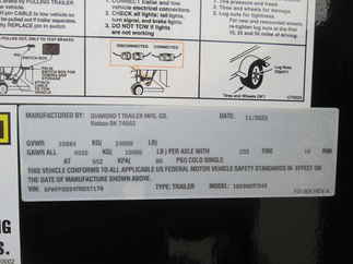 2026 Diamond T 102x30  Gooseneck 10230DTF240