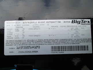 2026 Big Tex 102x25  Gooseneck 25GN-25D5A-MRBK