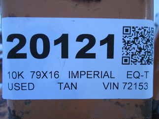 2004 Imperial 79x16  Equipment Tilt 