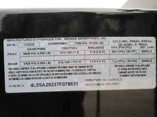 2026 Behnke Trailers 102x23  Equipment Deckover BCT2316EDO