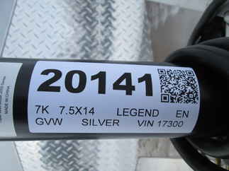 2026 Legend 7.5x14  Enclosed Cargo 7.5X16TVTA35