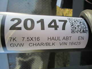 2025 Haul-About 7.5x16  Enclosed Cargo PAN7516TA2