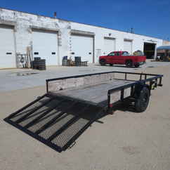 2015 Big Tex 77x12  Single Axle Utility 35SA-12BK4RG