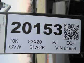 2026 PJ Trailer 83x20 TH Equipment Tilt THJ2052BSTK-DR01-GV09