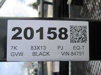 2026 PJ Trailer 83x13 T1 Equipment Tilt T1J1371BDTK