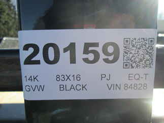 2026 PJ Trailer 83x16 T6 Equipment Tilt T6J1672BTTK