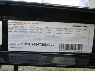 2026 PJ Trailer 83x20 UL Utility UL22032BSBK