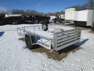2022 Quality Steel 74x12  Aluminum Single Axle Utility 7412ALSL3.5KSA