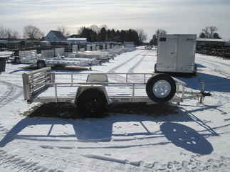 2022 Quality Steel 74x12  Aluminum Single Axle Utility 7412ALSL3.5KSA