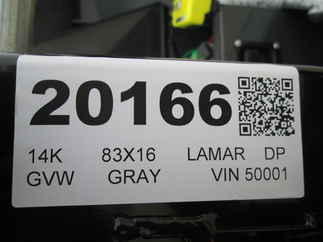 2026 Lamar 83x16  Dump DL831627