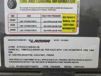 2026 Lamar 60x10  Dump DS601023