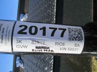 2026 Rice 82x12  Single Axle Utility SST8212