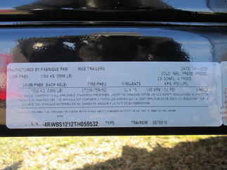 2026 Rice 82x12  Single Axle Utility SST8212