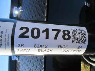 2026 Rice 82x12  Single Axle Utility SST8212