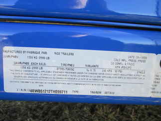 2026 Rice 76x12  Single Axle Utility SST7612