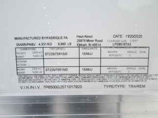 2026 Haul-About 8.5x16  Enclosed Car Hauler LPD8516TA3