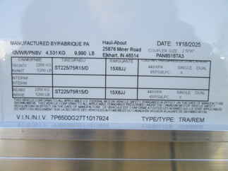 2026 Haul-About 8.5x16  Enclosed Cargo PAN8516TA3