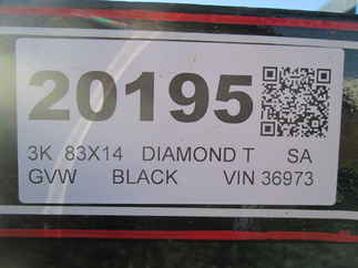 2026 Diamond T 83x14  Single Axle Utility 8314SAS