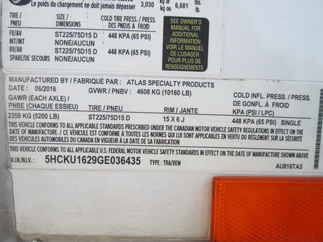 2016 Atlas 8x16  Enclosed Cargo AU816TA3