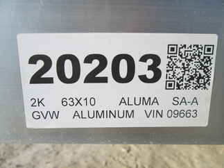 2026 Aluma 63x10  Aluminum Single Axle Utility 6310ESA-S-TG