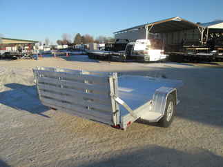 2026 Aluma 72x10  Aluminum Single Axle Utility 7210H-S-BT
