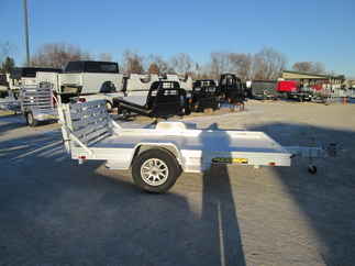 2026 Aluma 72x10  Aluminum Single Axle Utility 7210H-S-BT